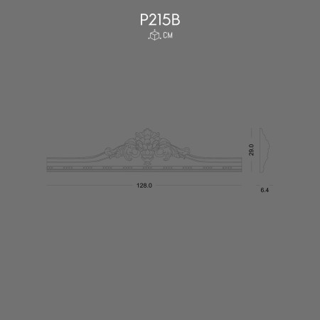 P215B Wall crowns with decorative motifs