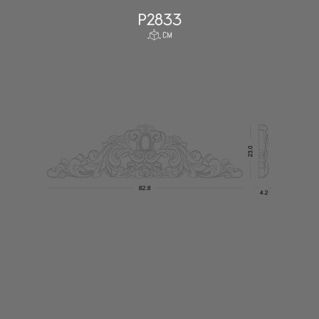 P2833 Models Wall crowns with decorative pattern
