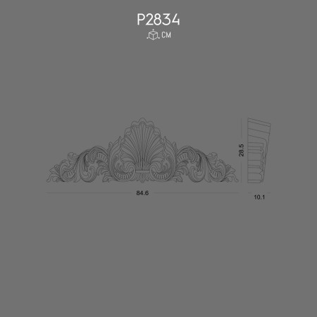 P2834 Polyurethane decoration prices, polyurethane wall crown