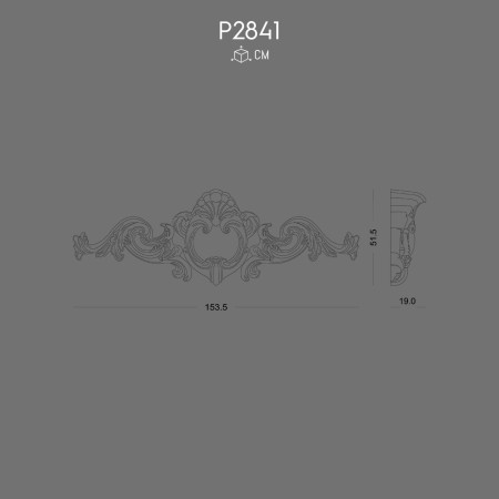 P2841 Decorative polyurethane wall crowns