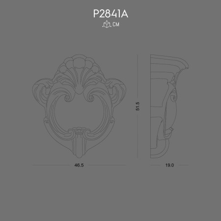 P2841A Decorative wall crowns models in polyurethane