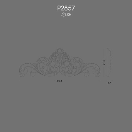 P2857 Decorative polyurethane wall wreath