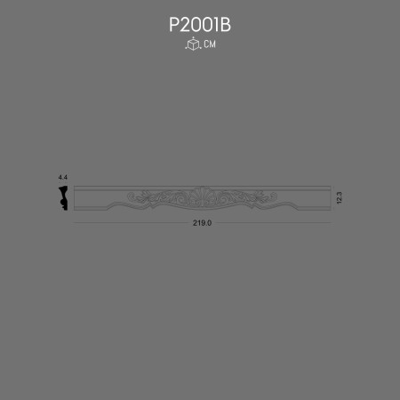 P2001B Borduri de perete din poliuretan