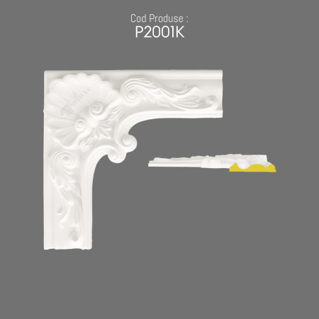 P2001K  Tipuri de borduri de perete cu modele decorative din poliuretan