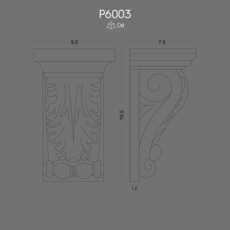 P6003 Polyurethane wall console models