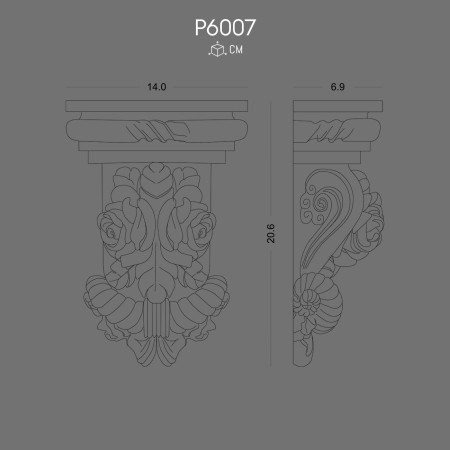 P6007 Manufacture of polyurethane wall brackets with patterns