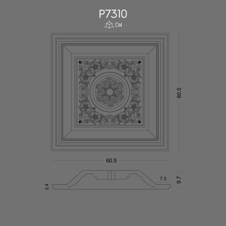 P7310 Pattern Polyurethane Wall Domes Types Our products are not styrofoam domes