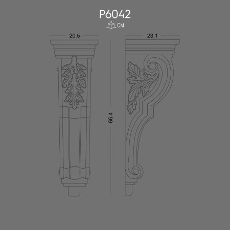 P6042 Polyurethane wall console models