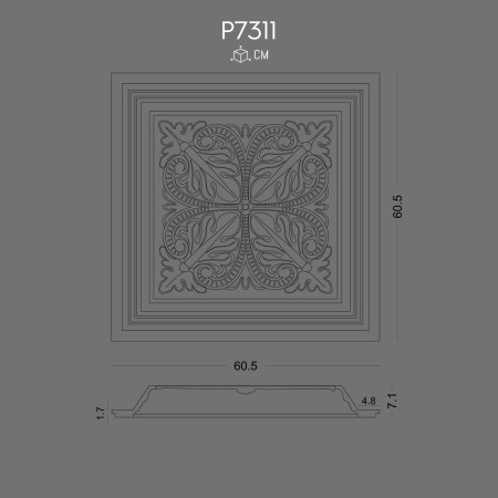 P7311 Polyurethane Wall Dome Types Wood Dome Equivalent