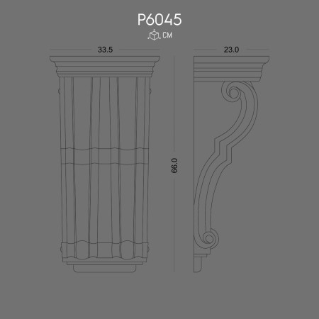 P6045 Manufacture of polyurethane wall consoles with decorative patterns