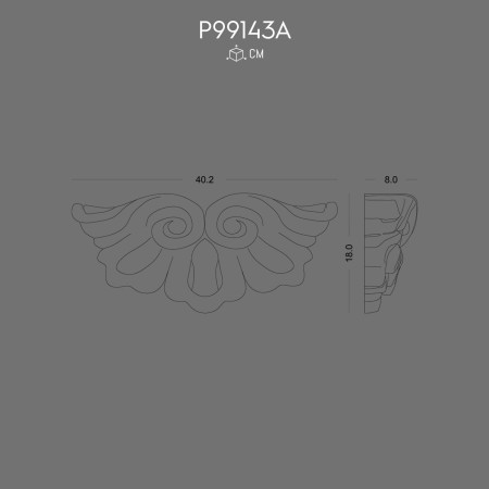 P99143A Prices polyurethane wall brackets with decorative patterns