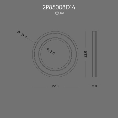 2P85008D14 Wall bracket paintable corner manufacturing Polyurethane wood equivalent modern simple simple