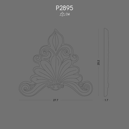P2895 Models of ornaments and wall decorations in polyurethane