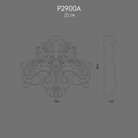 P2900A Models of decorative wall ornaments in polyurethane