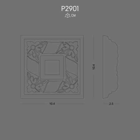 P2901 Prices of ornaments and wall decorations in polyurethane with decorative models
