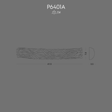 P6401A Polyurethane ornaments and wall decorations with decorative patterns