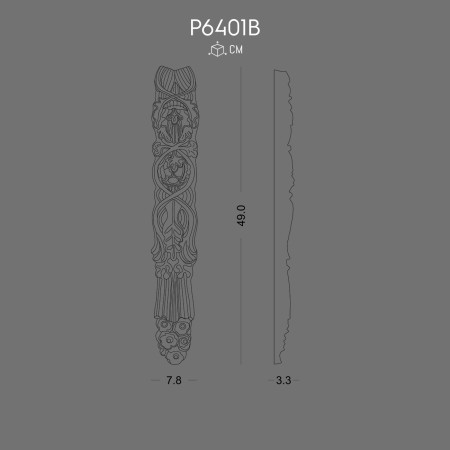 P6401B Models of decorative wall ornaments in polyurethane