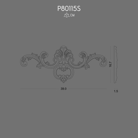 P80115S Models of ornaments and wall decorations in polyurethane