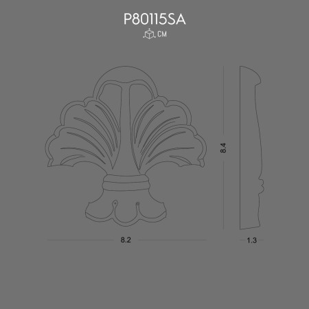 P80115SA Prices of ornaments and wall decorations in polyurethane with decorative patterns