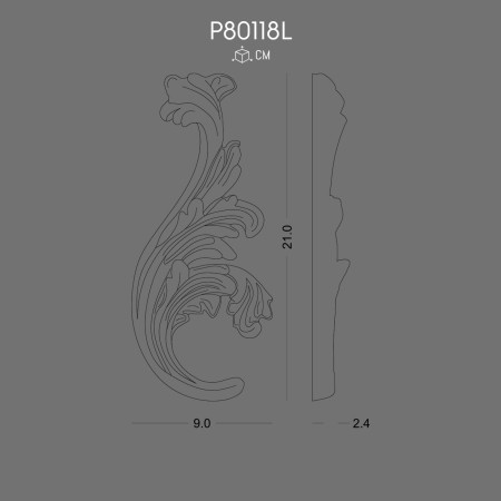 P80118L Production of ornaments and wall decorations from polyurethane with decorative models