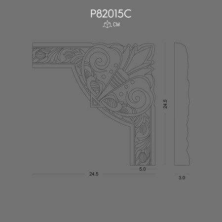 P82015C Polyurethane wall bracket