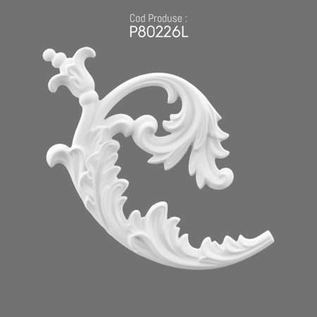 P80226L Types of ornaments and wall decorations in polyurethane with decorative patterns