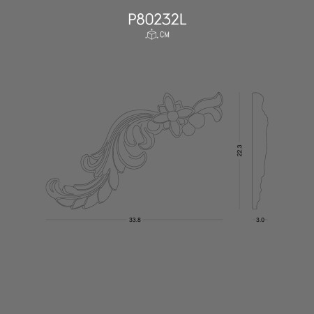 P80232L Polyurethane ornaments and wall decorations