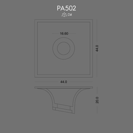 PA502 Amorphous paintable rigid foam wall luminaire. Our products are polyurethane, not polystyrene foam