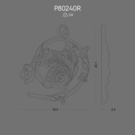 P80240R Prices of ornaments and wall decorations in polyurethane with decorative models