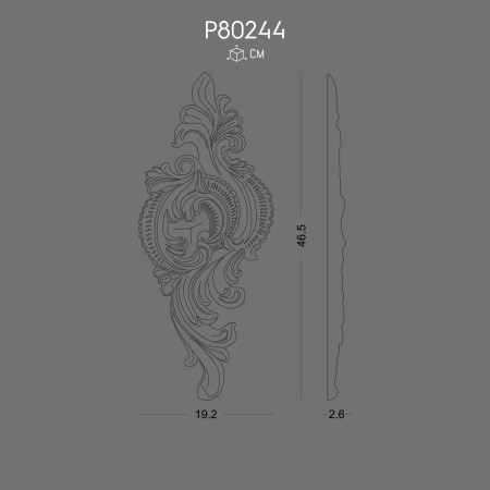 P80244 Prices of ornaments and wall decorations in polyurethane with decorative models