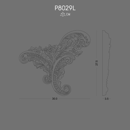 P8029L Types of polyurethane wall ornaments and decorations