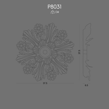 P8031 Models decorative ornaments for the wall in polyurethane
