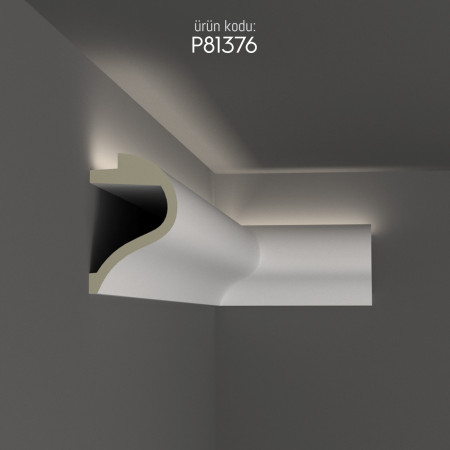 P81376 Living room Modern polyurethane LED wall hidden lights Prices Living room wall ceiling decoration