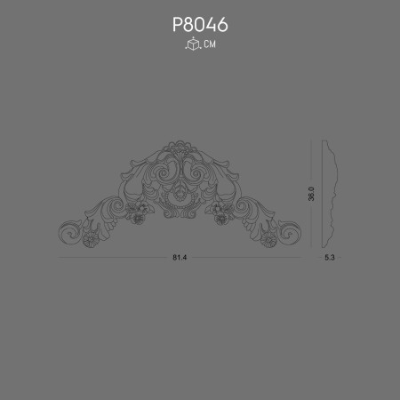 P8046 Types of polyurethane wall ornaments and decorations