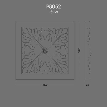 P8052 Models of ornaments and wall decorations in polyurethane