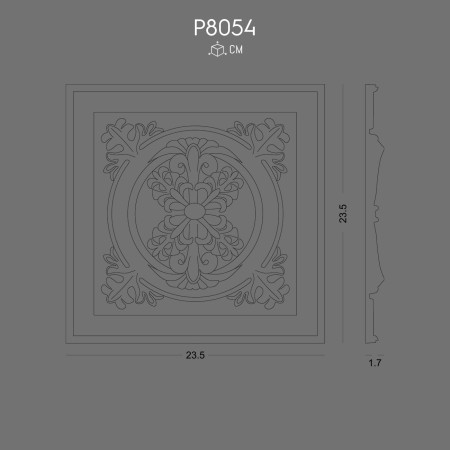 P8054 Production of ornaments and wall decorations from polyurethane with decorative patterns