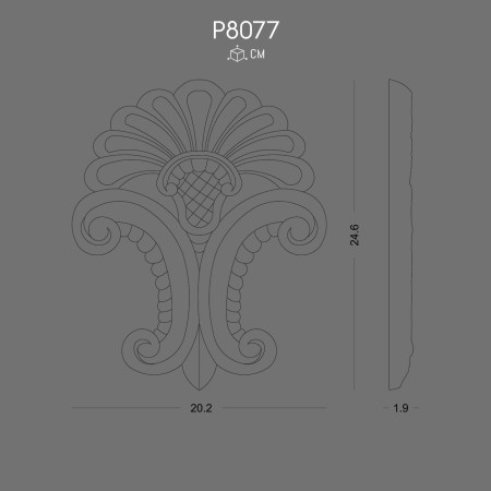 P8077 Types of polyurethane wall ornaments and decorations