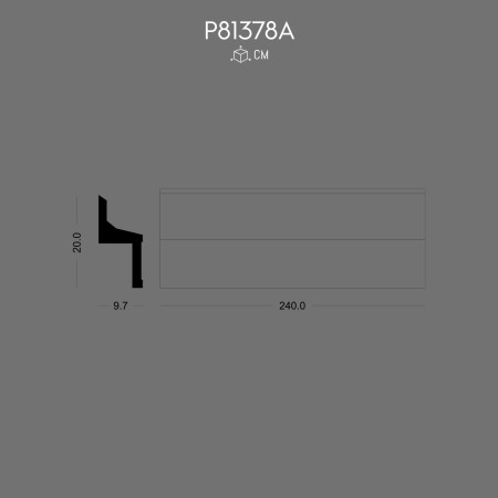 P81378A Polyurethane simple Led wall hidden light Simple prices without model