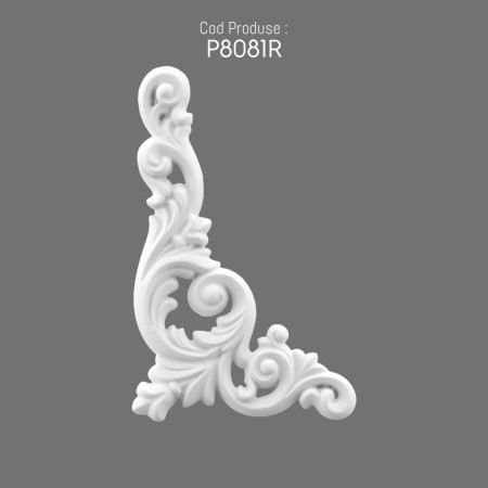 P8081R Polyurethane decorative wall ornaments