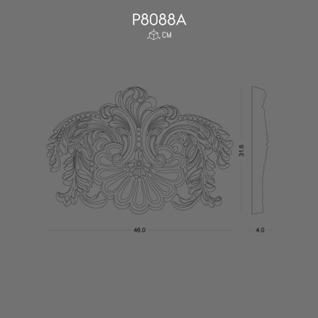 P8088A Production of ornaments and wall decorations from polyurethane with decorative models