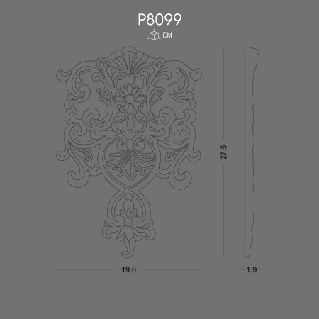 P8099 Models of ornaments and wall decorations in polyurethane