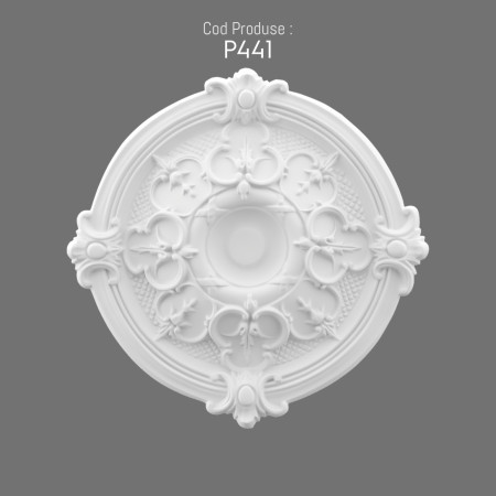 P441 Types of polyurethane wall rosette with decorative pattern. Polyurethane decoration products