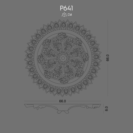 P641 Manufacture of polyurethane wall rosette model