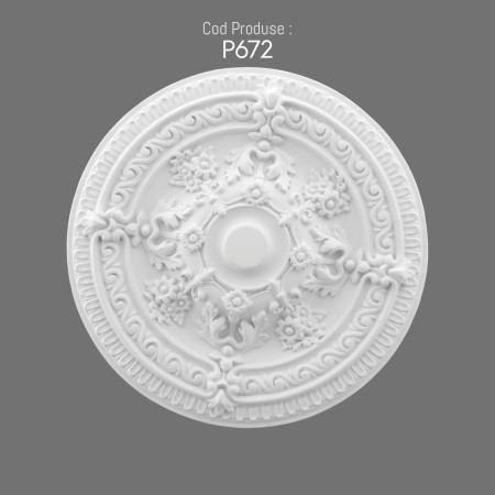 P672 Polyurethane wall rosette model
