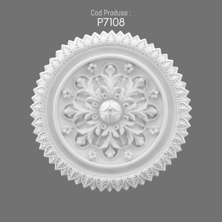 P7108 Prices polyurethane wall rosette with decorative pattern