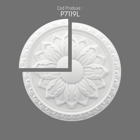 P7119L Types of polyurethane wall rosettes