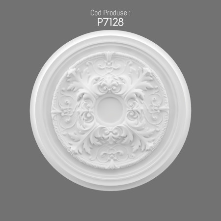 P7128 Polyurethane wall rosette models with decorative pattern. Polyurethane decoration products