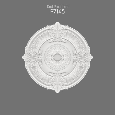 P7145 Polyurethane wall rosette with decorative pattern