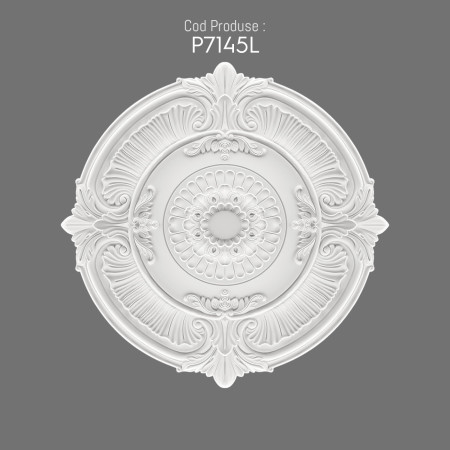 P7145L Polyurethane wall rosette with decorative pattern