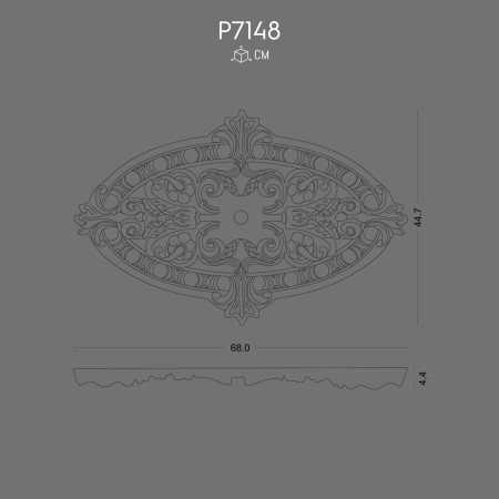 P7148 Types of polyurethane wall rosettes